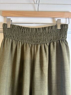 Shein Curve Palazzo/Wide Leg Pants Olive Green Size 2X NWOT